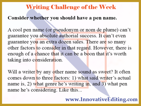 Pen Names: When Real Names and Genres Clash