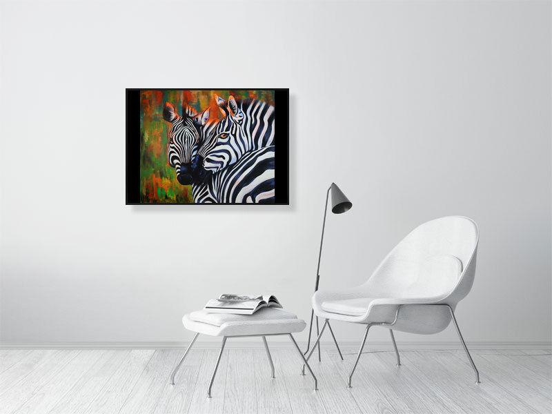 Giclee print "Pair of Zebra"