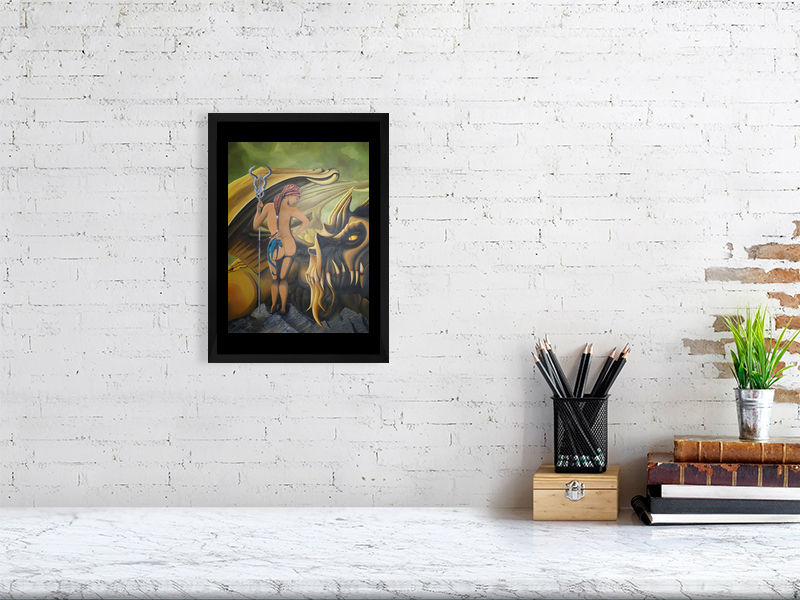 Thumbnail: Giclee print "Henning dragon"
