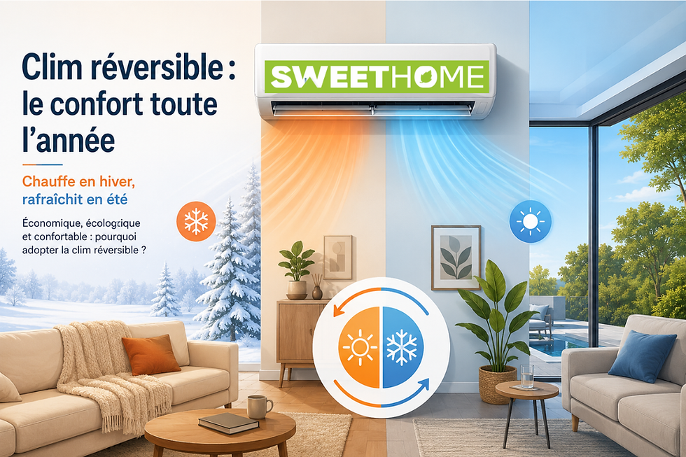 Adoptez le confort toute l'année avec notre clim réversible : chauffez en hiver, rafraîchissez en été. Économique et écologique. Contactez-nous pour un devis gratuit.