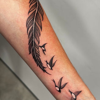 feather, birds, tattoo