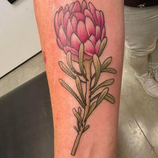 florals, flower, protea, tattoo