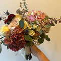 Vintage hydrangea bridal bouquet