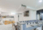 Fooseball table and TV on the lower level of the Lucky Penny House Rental