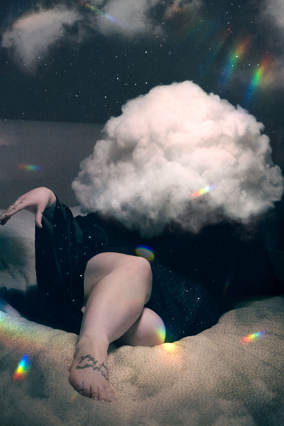 head in the clouds