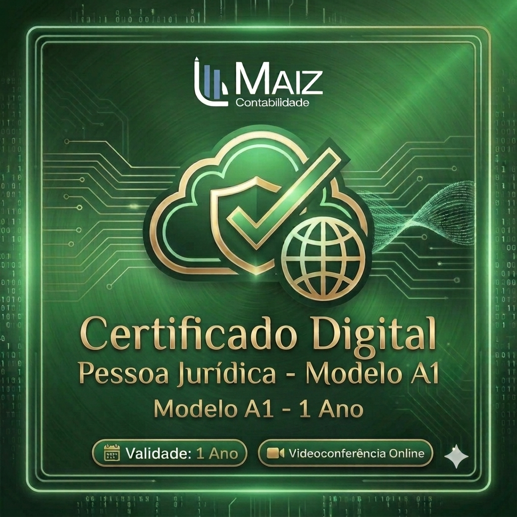 🏢 Certificado Digital Pessoa Jurídica | Modelo A1 (1 ano)
