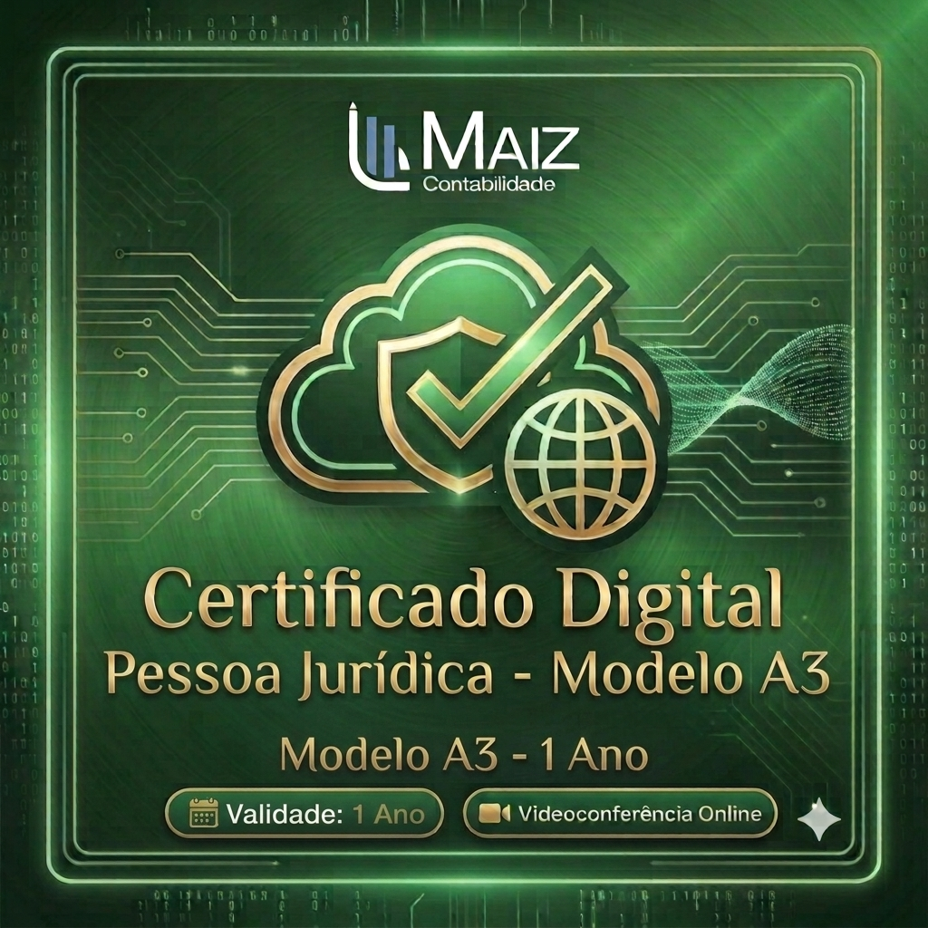 🏢 Certificado Digital Pessoa Jurídica | Modelo A3 (1 ano)