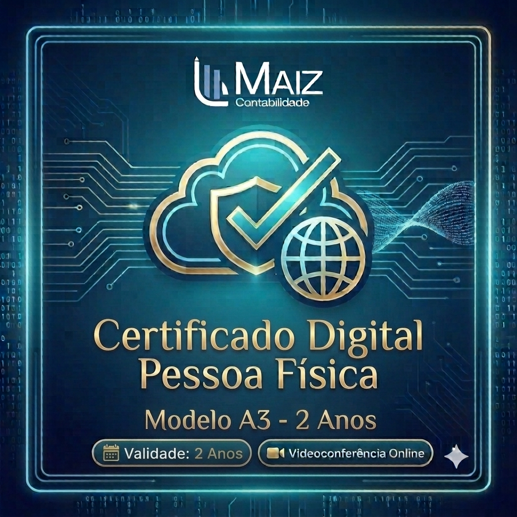 👤 Certificado Digital Pessoa Física | Modelo A3 (2 anos)