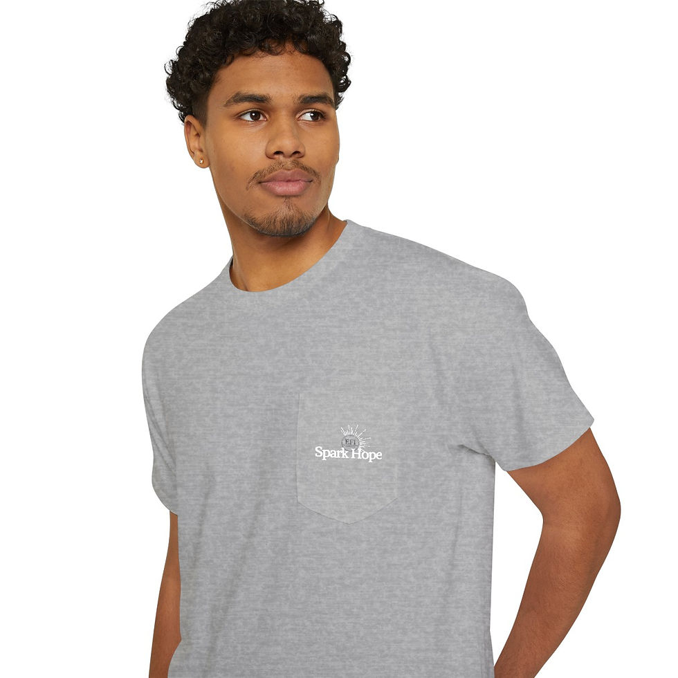 Thumbnail: EFI Spark Hope Pocket T-Shirt Unisex Heavy Cotton Pocket Tee