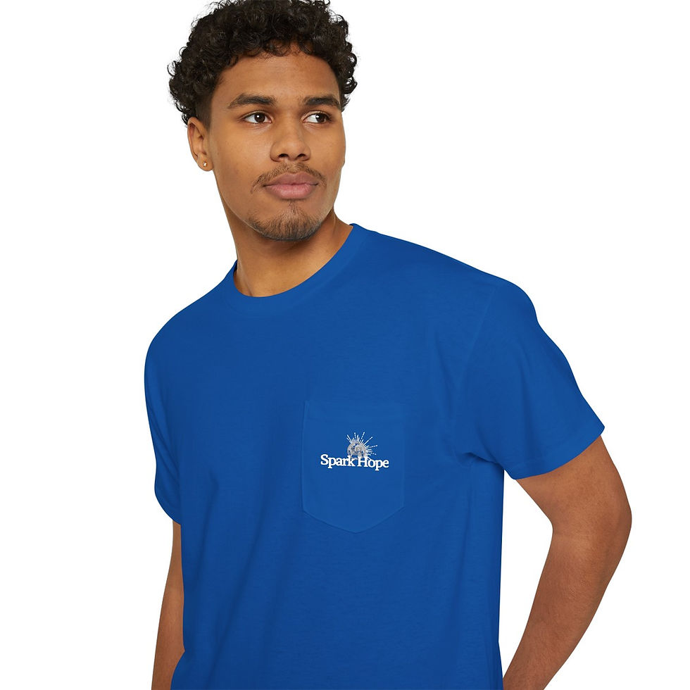 Thumbnail: EFI Spark Hope Pocket T-Shirt Unisex Heavy Cotton Pocket Tee