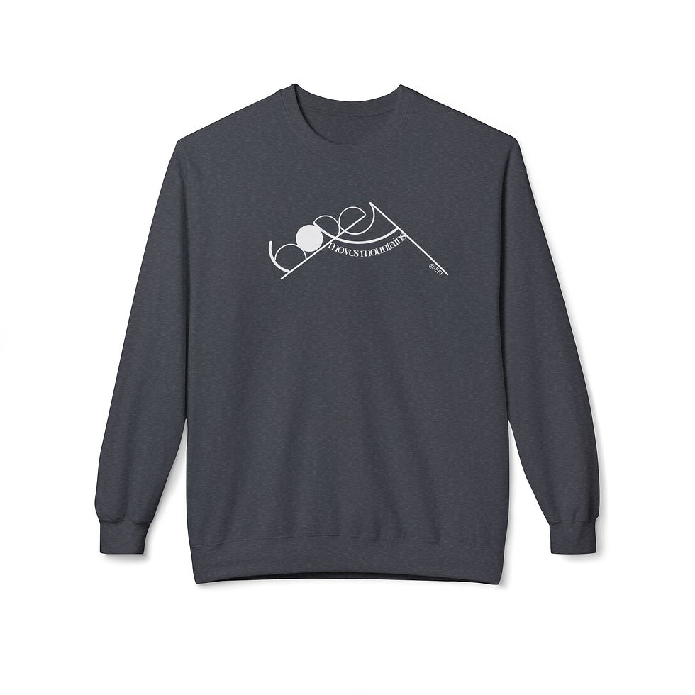 Thumbnail: EFI's Hope Moves Mountains Unisex Midweight Softstyle Fleece Crewneck Sweatshirt