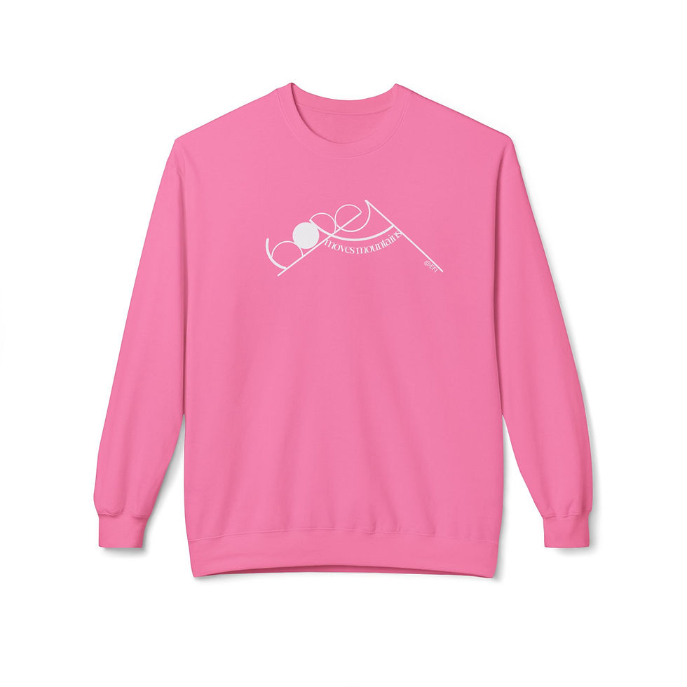 Thumbnail: EFI's Hope Moves Mountains Unisex Midweight Softstyle Fleece Crewneck Sweatshirt