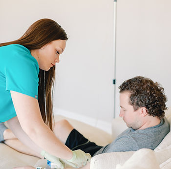 Aubrey BSN, RN working with patient