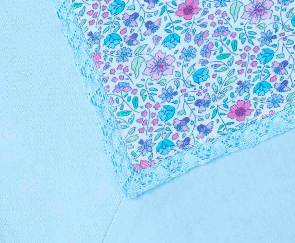 Thumbnail: Double Layer Blanket Ditsy Blue