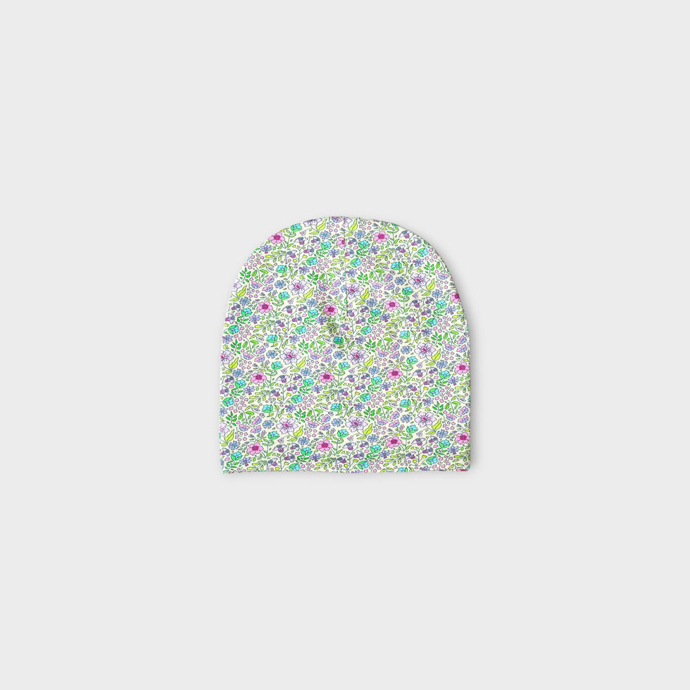 Thumbnail: Beanie Ditsy Lime