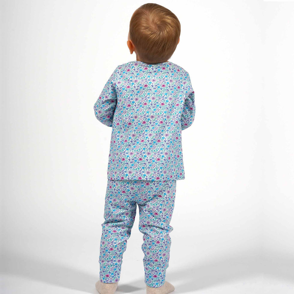 Thumbnail: PJ Set Ditsy Blue
