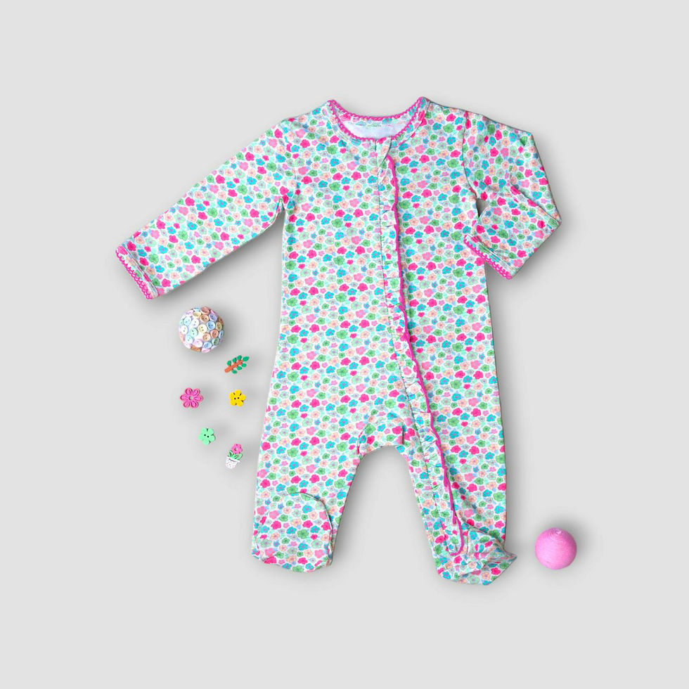 Thumbnail: Zipper Footie Impatiens Pink