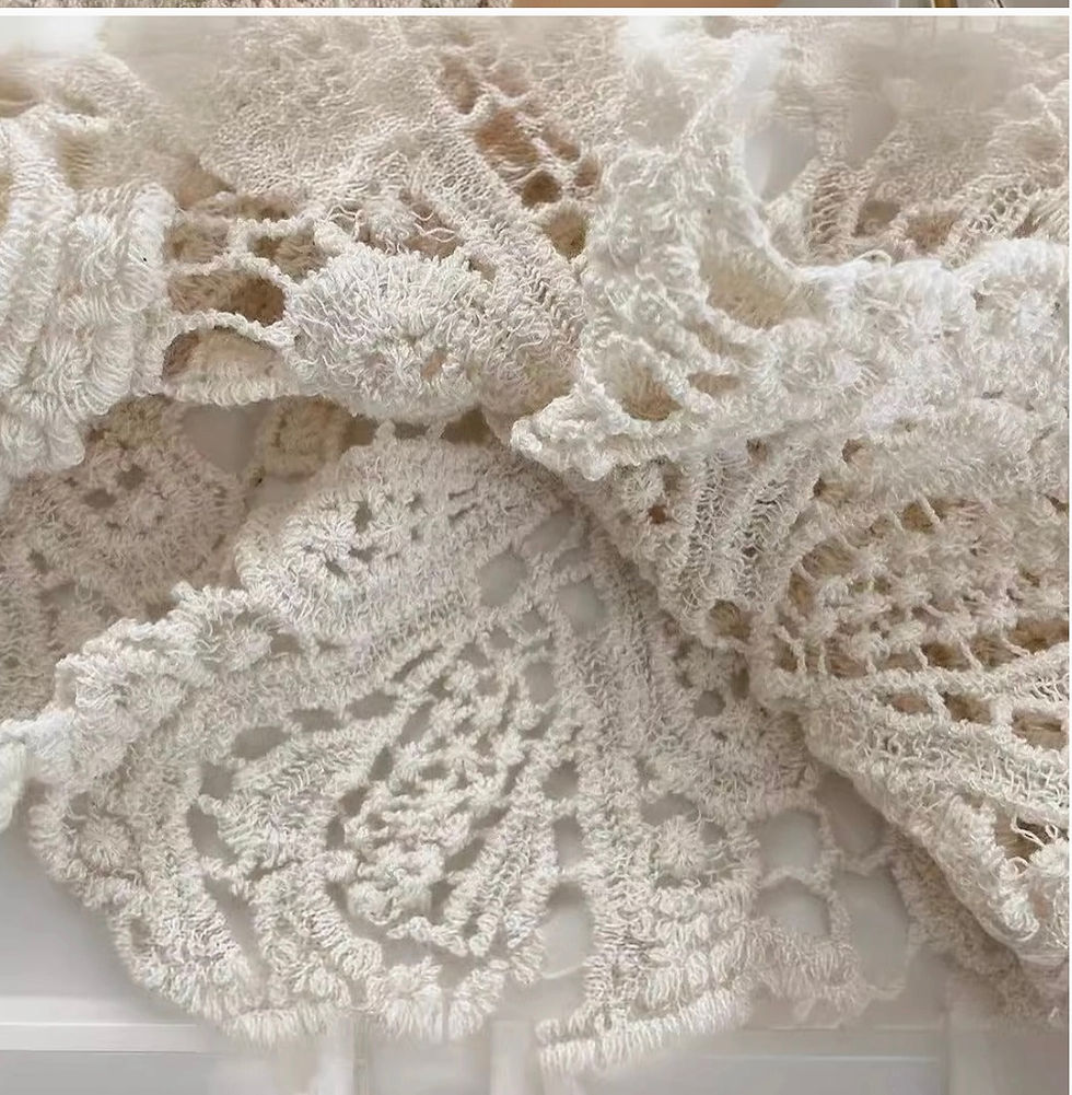 Thumbnail: Crosa Crochet Hollow-Out Pullover Top