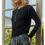 Thumbnail: POL Solid Cut & Sew Knit Mix Top