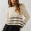 Thumbnail: Aaron & Amber A-Line Pointelle Sweater Top