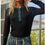 Thumbnail: POL Solid Cut & Sew Knit Mix Top
