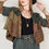 Thumbnail: Boho Chic Tiered Patchwork Cropped Shrug