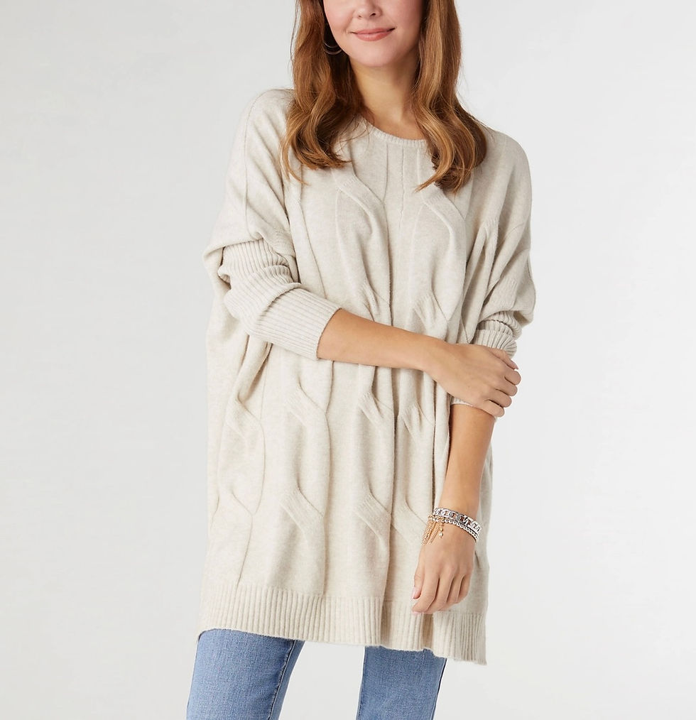 Heavenly-Luxe Relaxed Cable Knit Sweater