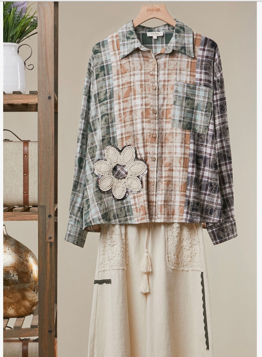 Vintage Patchwork Plaid Shirt/Jacket