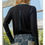 Thumbnail: POL Solid Cut & Sew Knit Mix Top