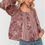 Thumbnail: Curvy Gal Vintage Pint Raglan Rustic Rose  Blouse