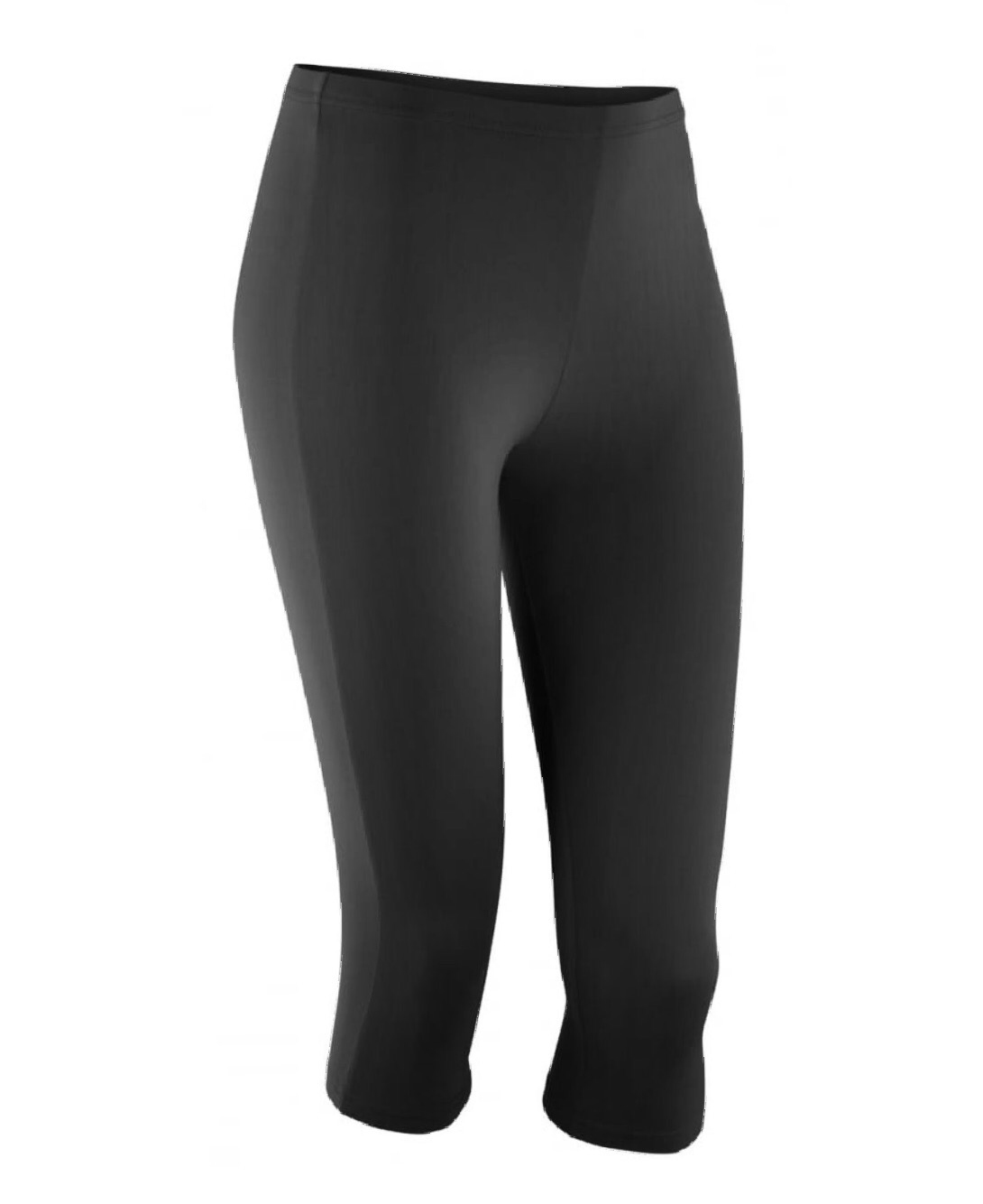 Black Softex 3/4 Stretch Leggings