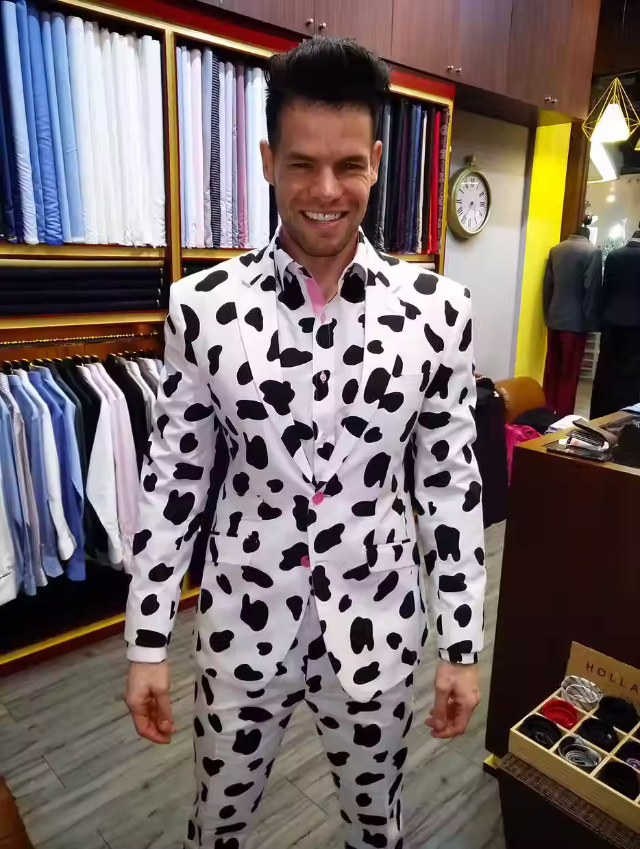 Single-breasted custom made suit