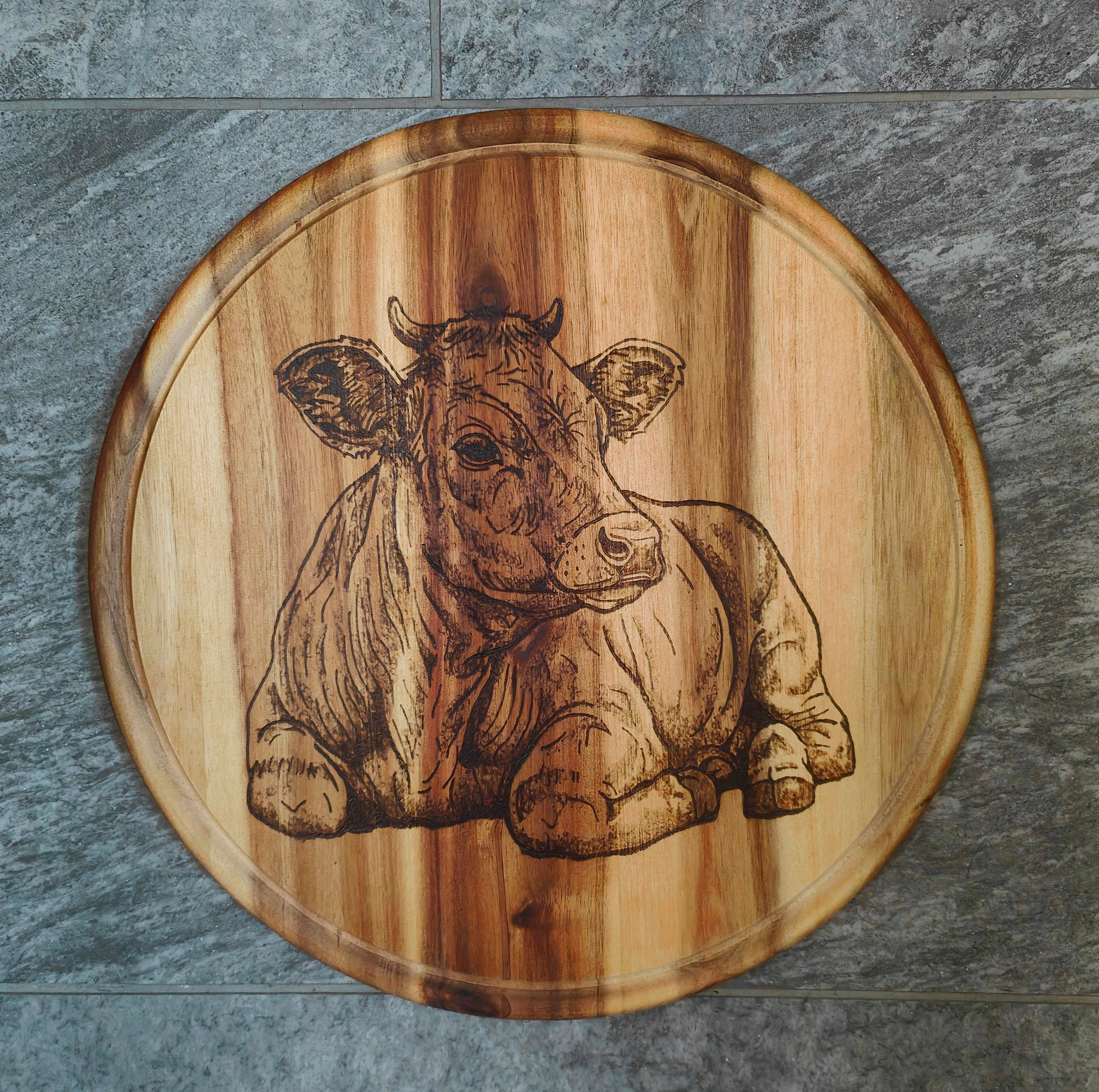 Grosses Schneidebrett Kuh