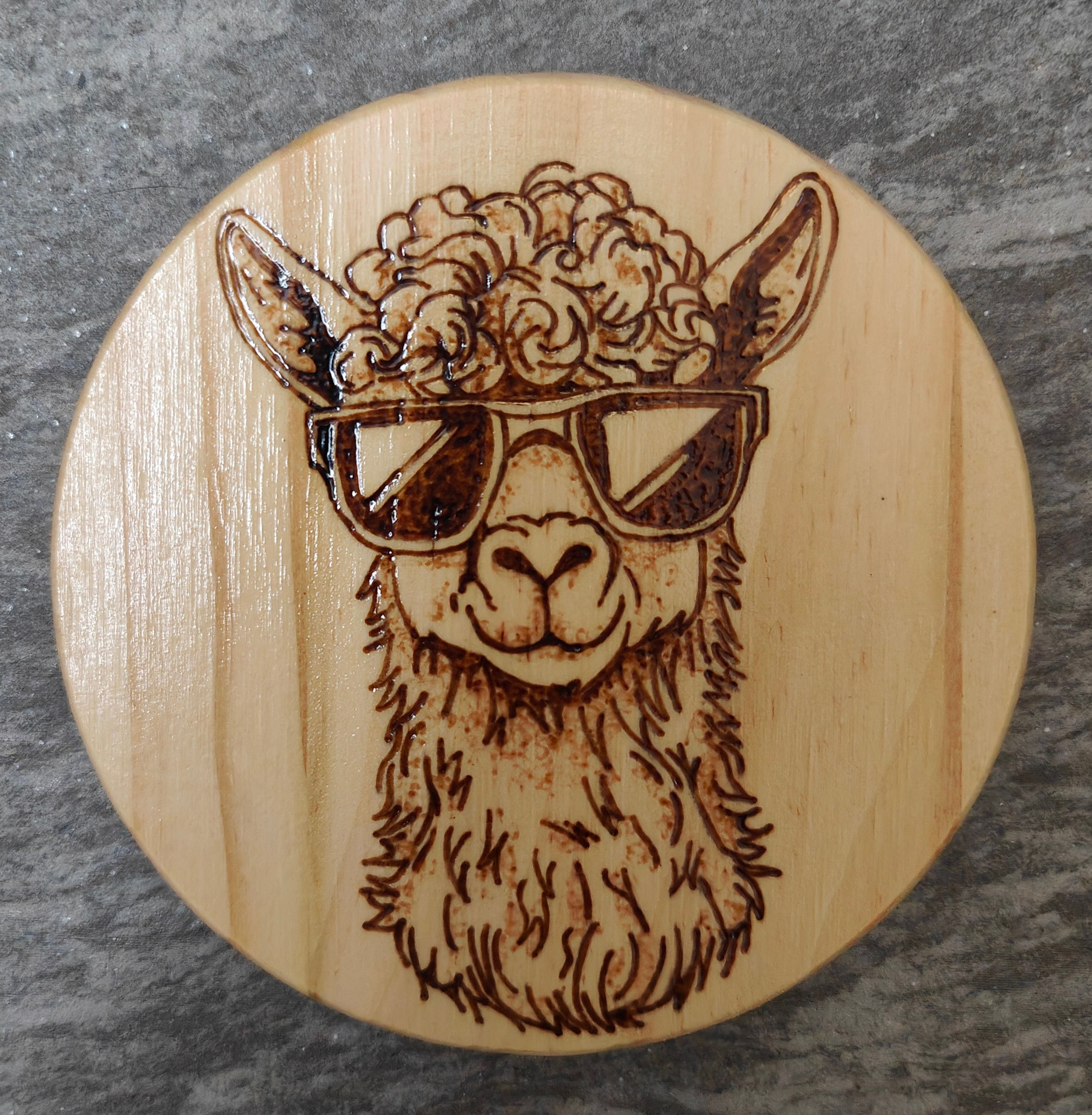 Tassenuntersetzer Lama