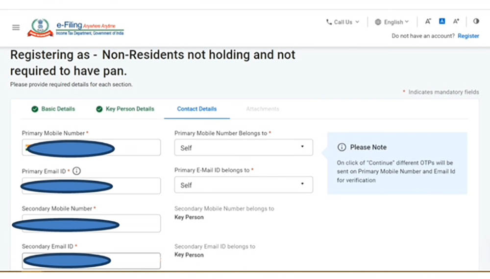 IT Form 10F Contact Information