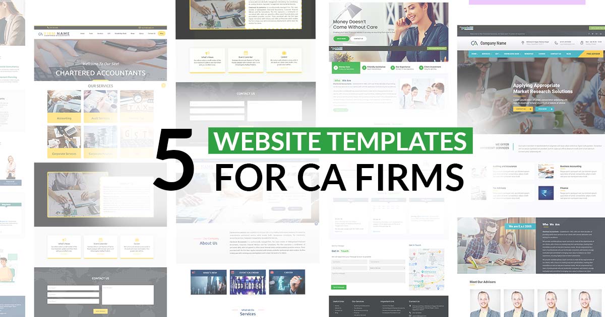 5 website templates for CA Firms
