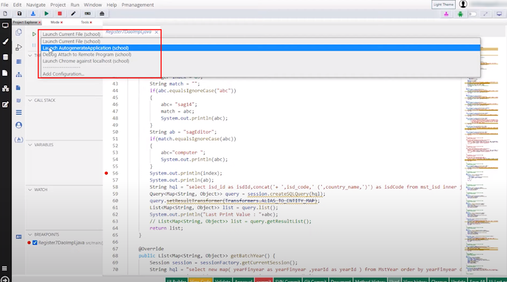 SDMT Launch Application for Debugging