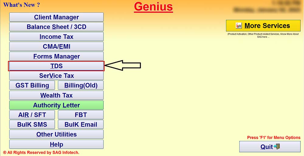 Gen TDS Software Option