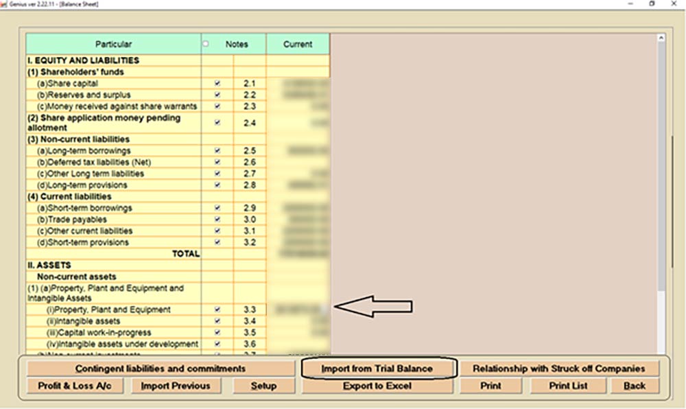 Genius Software Import From Trail Balance