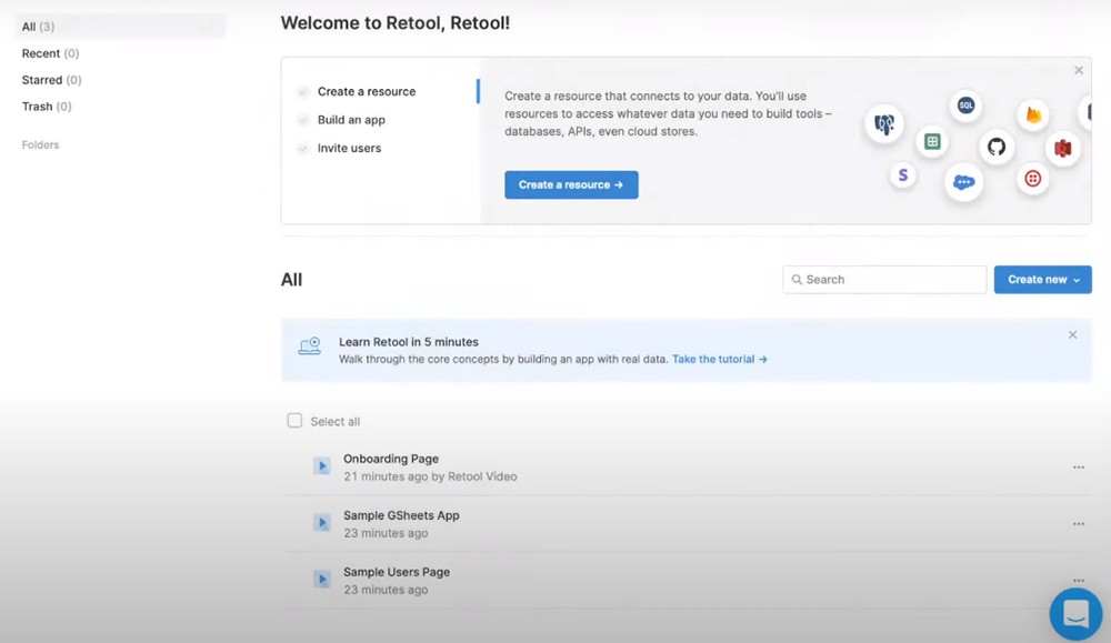 Retool Low-code Platform Interface