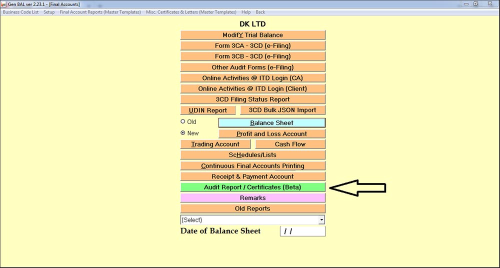 Gen Bal Software Audit Report