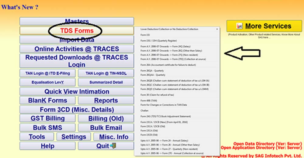 Gen TDS Software Dashboard
