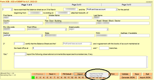 Fill Clauses of Form 3CA 3CD