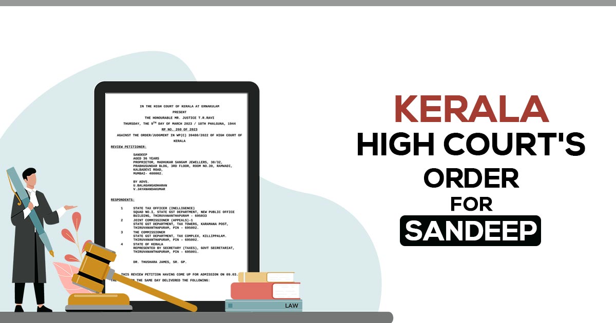Kerala High Court's Order for Sandeep