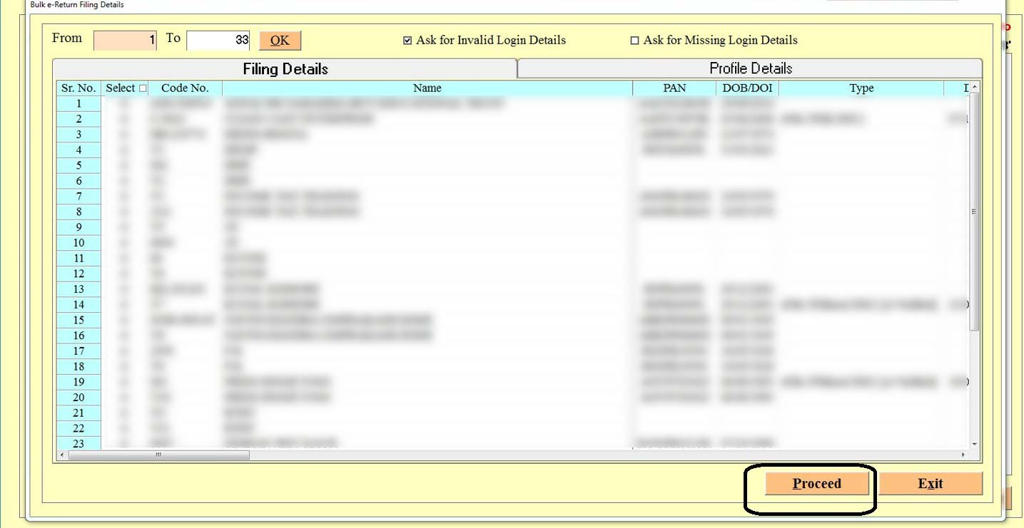 Genius Software Bulk ITR Filing