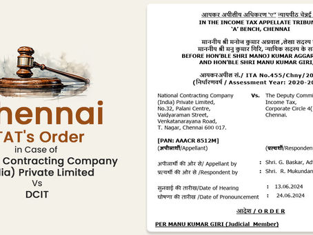 ITAT Chennai: Classification Errors Don’t Disqualify Deductions in ITR