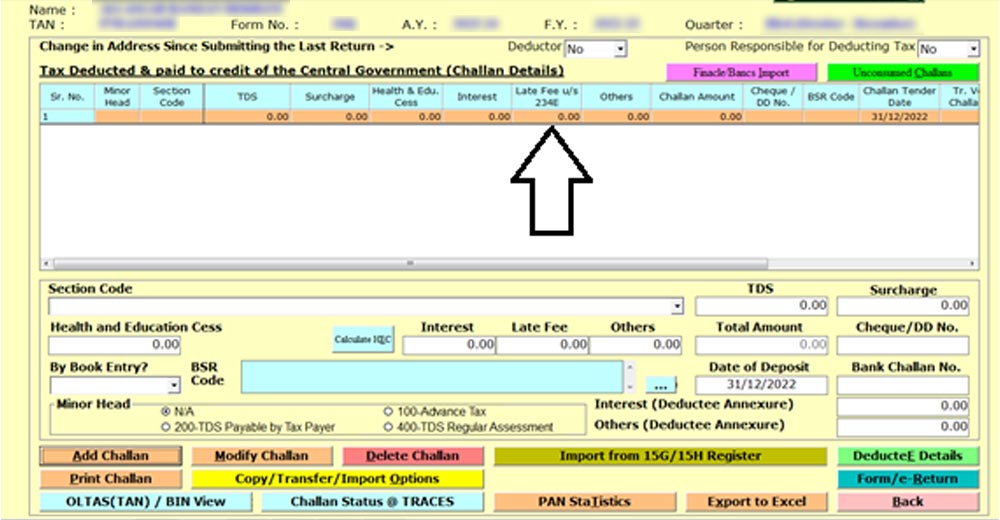 Add Deductee Details