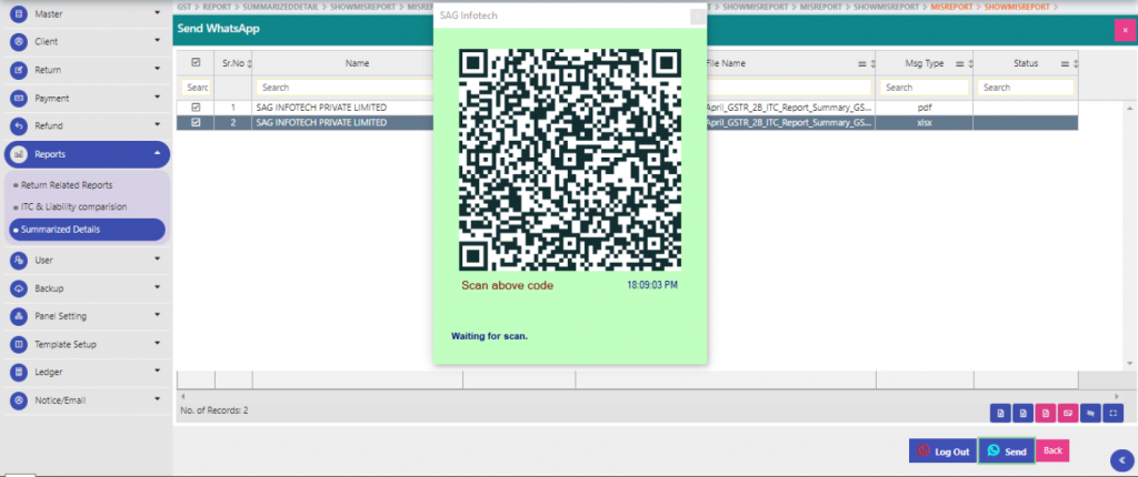 Gen GST WhatsApp QR Code