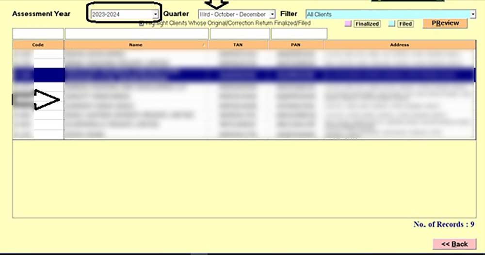 Gen TDS Clients Data