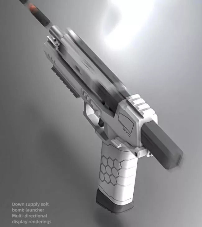 Miniatura: CYBERPUNK 2077 LIZZIE GECKO NERF PISTOL - INJECTION MOULDING TOY GUN